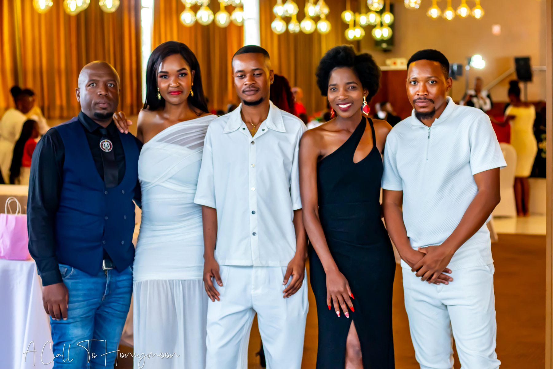 Ministry family standing together at a celebration